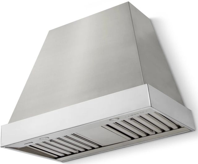 La Cornue CornuFé Euclid 36" Stainless Steel Wall Mounted Range Hood with Polished Chrome Trim-0