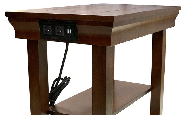 American Wholesale Furniture Jasper Brown Chairside Table-2