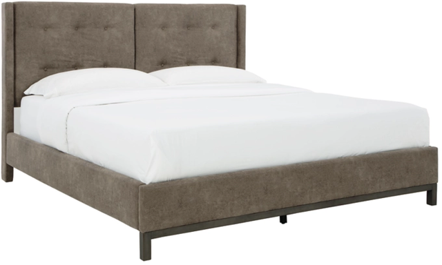 Signature Design by Ashley® Wittland Brown Queen Upholstered Panel Bed-0