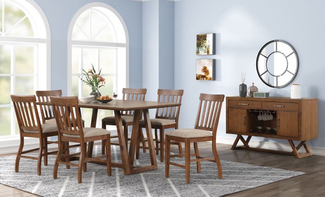 New Classic® Home Furnishings Putnam Beige/Walnut Counter Stool-1