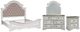 Liberty Furniture Magnolia Manor 4-Piece Antique White/Gray/Weathered Bark King Upholstered Bedroom Set-0