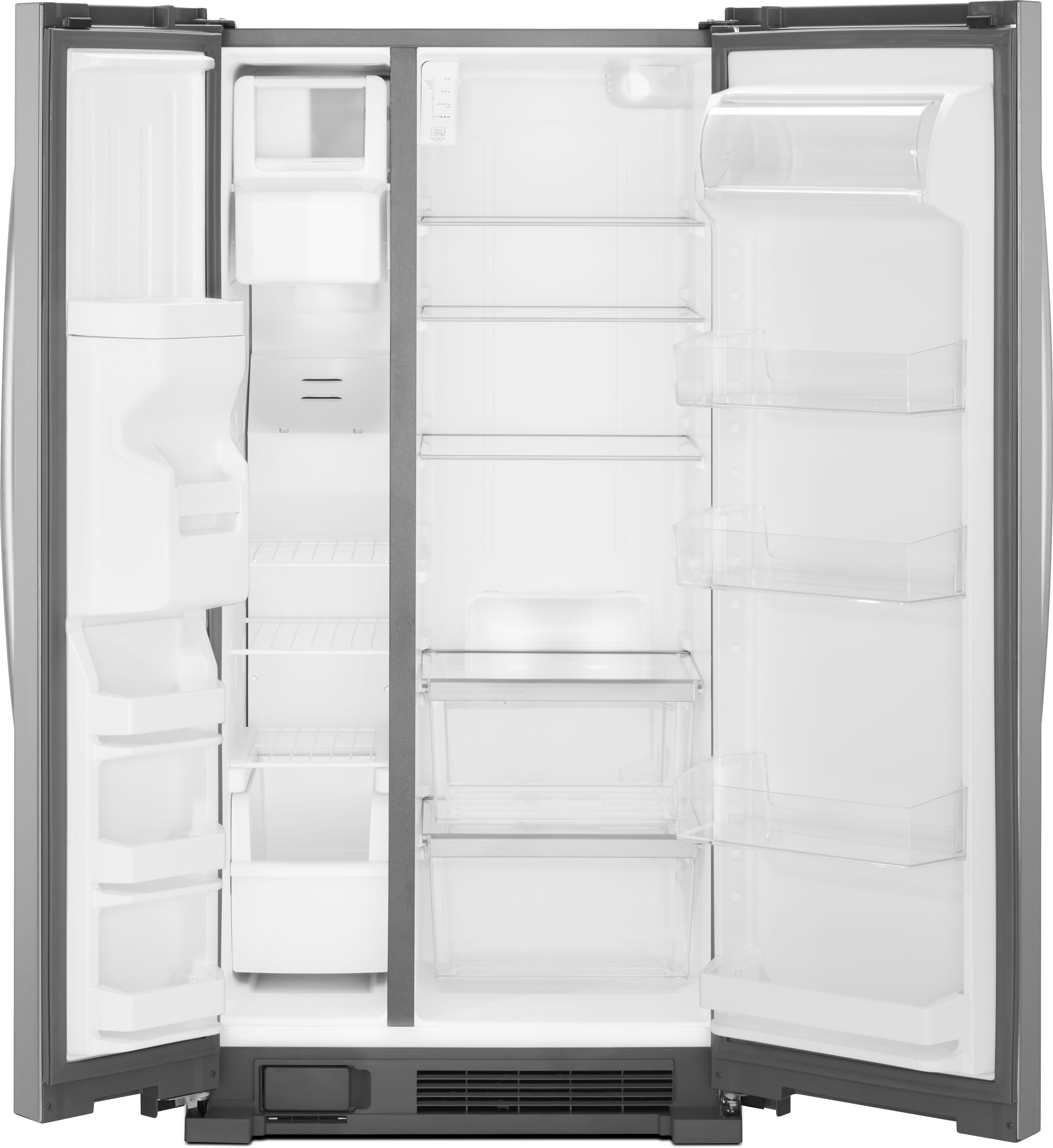 Whirlpool 36 in. 24.6 Cu. Ft. Monochromatic Stainless Steel Side-By-Side Refrigerator
