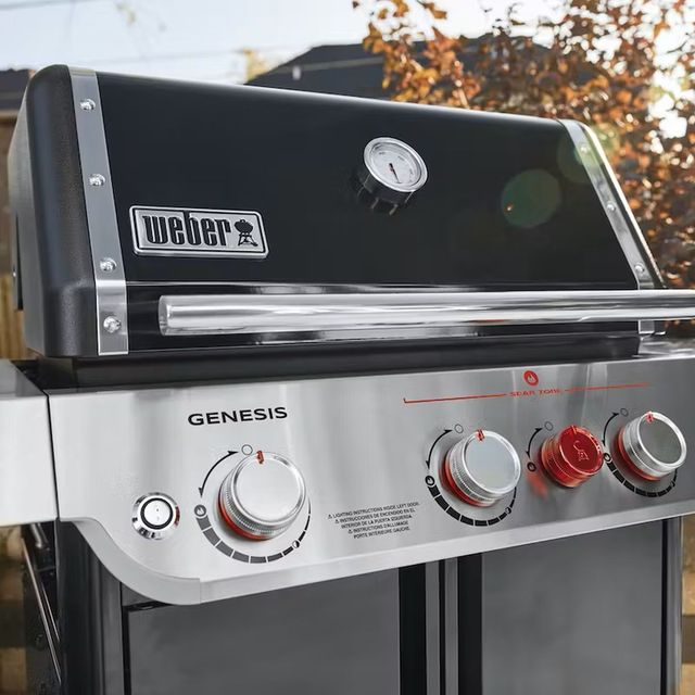 Weber® Genesis E-325 3-Burner Black Freestanding Natural Gas Grill-4