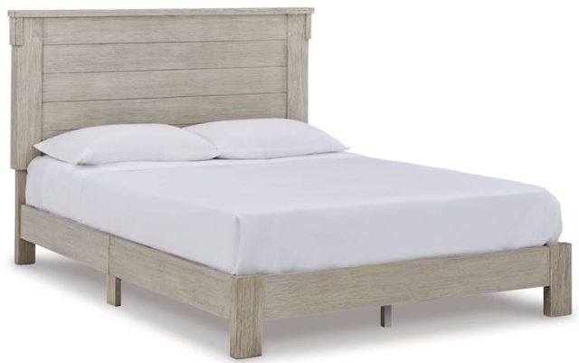 Signature Design by Ashley® Hollentown 4-Piece Whitewash Full Panel Bed Set-1