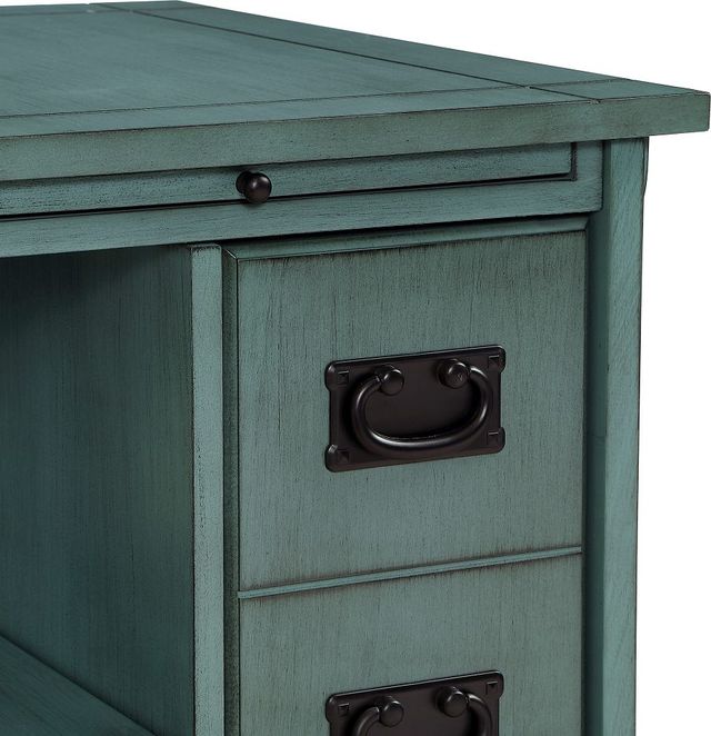 Powell® Mission Teal Side Table-4