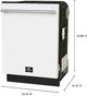 FORNO® Romano Espresso 24" White Top Control Built In Dishwasher -3