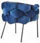 VIG Furniture Modrest Debra Black/Blue Dining Chair-1