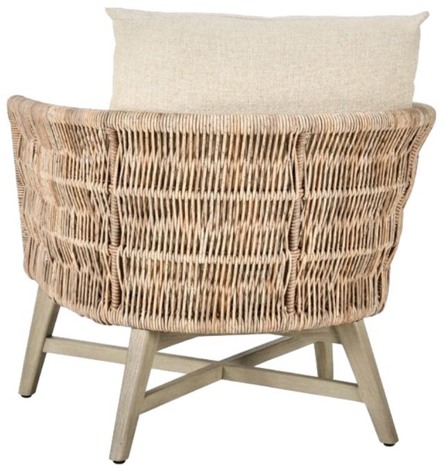 Classic Home Collins Natural/Sand Olefin/Synthetic Rope Outdoor Accent Chair-3