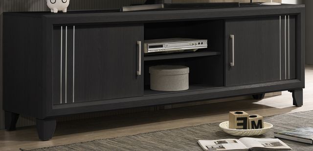 Crown Mark Charlie Charcoal TV Stand-0