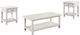 Coaster® Payne 3-Piece White Occasional Table Set-0