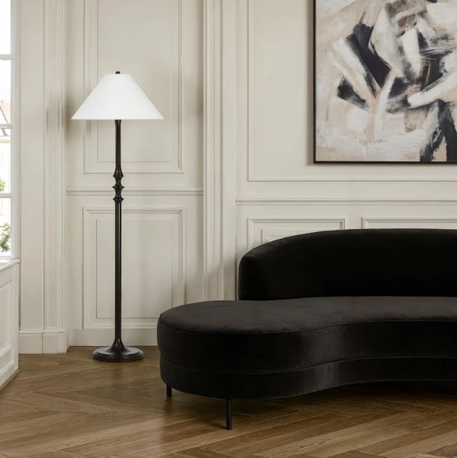 Renwil® Everren Zyraa Matte Dark Bronze Floor Lamp-1