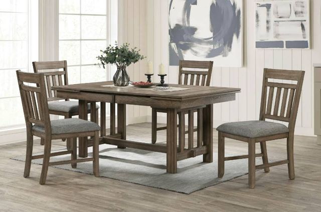 New Classic® Home Furnishings Harrisburg 5-Piece Walnut Brown Dining Set-1
