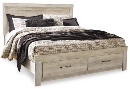 Signature Design by Ashley® Bellaby 5-Piece Whitewash King Platform Storage Bed Set-1