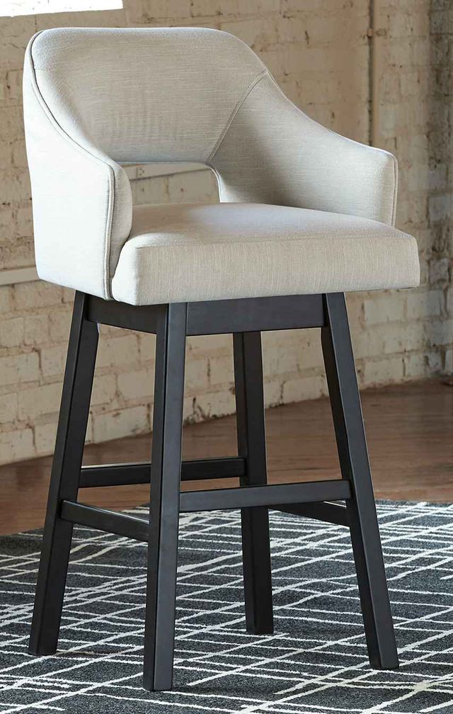 Signature Design by Ashley® Tallenger 2-Piece Linen/Brown Bar Stool Set-1
