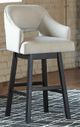 Signature Design by Ashley® Tallenger 2-Piece Linen/Brown Bar Stool Set-1