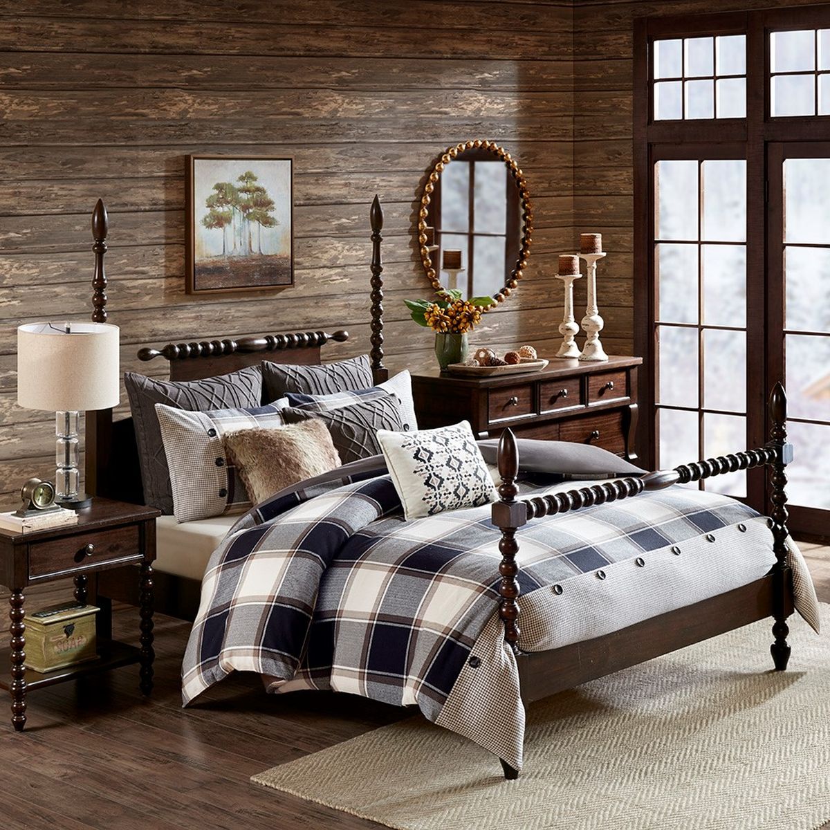 Olliix by Madison Park Signature Brown King Urban Cabin