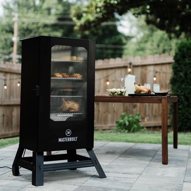 40-Inch Digital Electric Smoker with Window and Legs-2