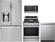 LG 4 Piece PrintProof™ Stainless Steel Gas Kitchen Package-0