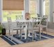 Powell® Maui 5-Piece Gray/White Round Dining Table Set-0
