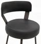 International Furniture Direct Maison Black/Blacksmithing Matte Black 30'' Barstool-4