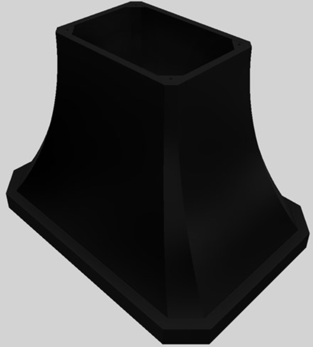 Vent-A-Hood® Designer Series 42" Black Island Range Hood-2