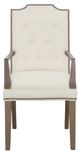 Fairfield® Customizable Entree Dining Empire Short Button Back Arm Chair-1