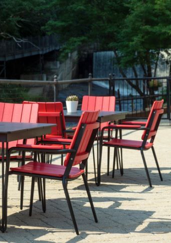 Seaside Casual HIP Stackable Dining Arm Chair-2