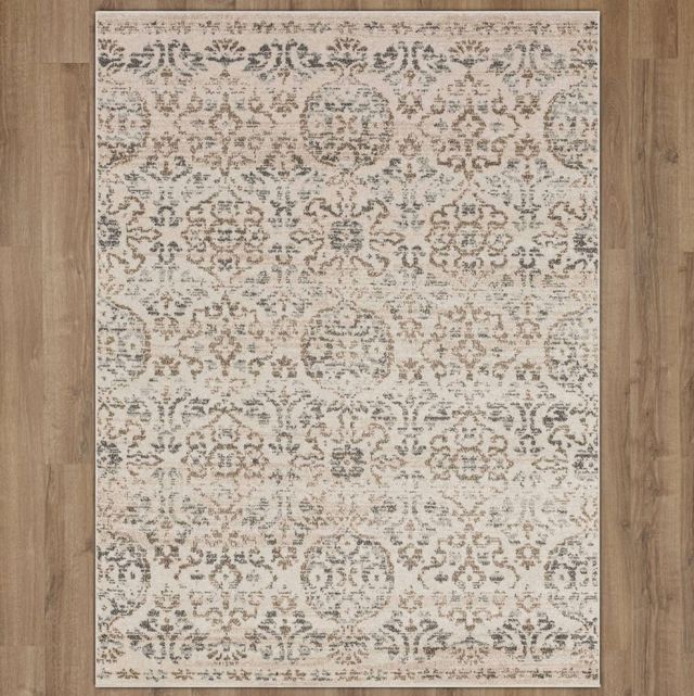 Mohawk Home Whimsy Hill Gardens Gray 5'x8' Area Rug-1