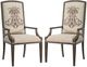 Hooker® Furniture Rhapsody Aurora Ecru/Walnut Upholstered Dining Arm Chair-3