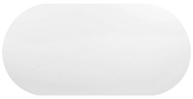 ACME Furniture Clayten White Dining Table with Light Oak Base-4