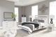 Signature Design by Ashley® Flannia 5-Piece White Queen Platform Bed Set-5
