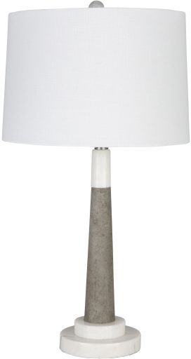 Surya Ellison Gray/White Table Lamp