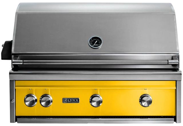 LYNX® Professional 3-Burner California Poppy Built-In Liquid Propane Grill with All Ceramic Burners and Rotisserie-0
