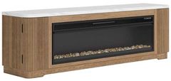Signature Design by Ashley® Camdill Light Brown TV Stand with Electric Fireplace