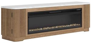 Signature Design by Ashley® Camdill Light Brown TV Stand with Electric Fireplace