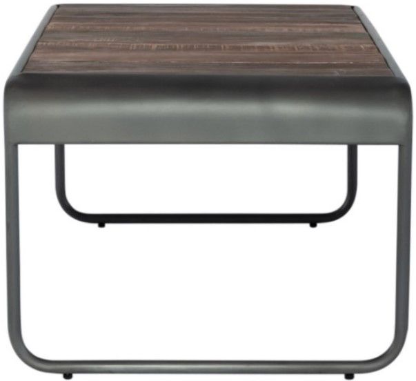 Liberty Furniture Salem Lake Bohemian Driftwood Accent Cocktail Table with Iron Metal Frame-2