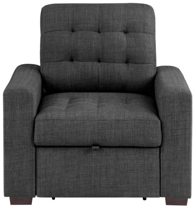 Homelegance® McCafferty Dark Gray Accent Chair with Pull-Out Ottoman-2