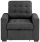 Homelegance® McCafferty Dark Gray Accent Chair with Pull-Out Ottoman-2