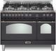 LOFRA® Dolcevita 48" Matte Black Pro Style Dual Fuel Range-0