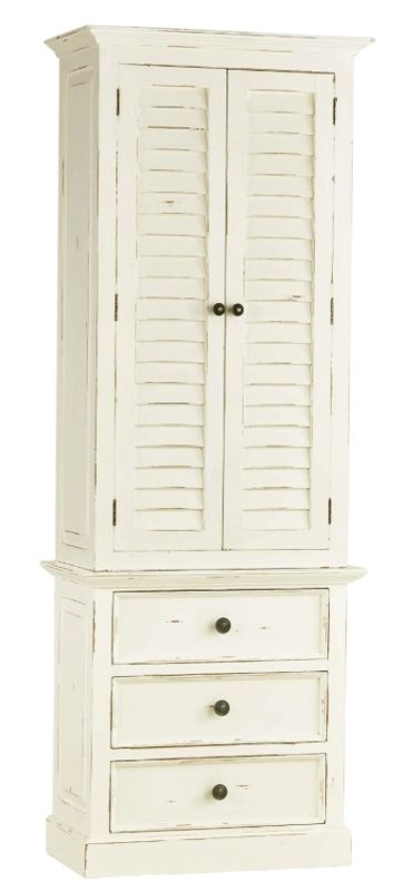 Bramble Customizable Cottage Tall Shutter Cabinet-0