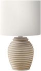 Monarch Specialties Inc. Beige Resin Table Lamp with Ivory Shade-0