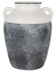A & B Home Gray/White Flower Vase -1