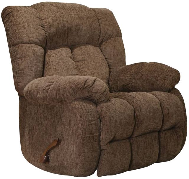 American Wholesale Furniture Brody Chocolate Chaise Rocker Manual Recliner-0