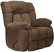 American Wholesale Furniture Brody Chocolate Chaise Rocker Manual Recliner-0