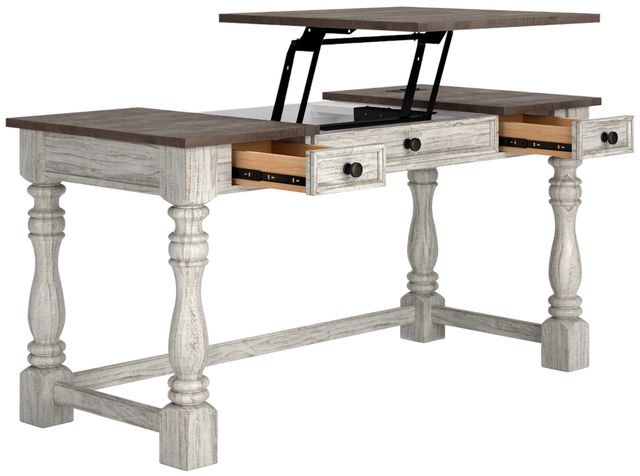 Signature Design by Ashley® Havalance White/Gray Home Office Desk-1