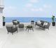 CabanaCoast® Customizable Trellis Aluminum/Natural Fiber Outdoor Deep Seating-5