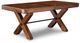Handstone Customizable Saratoga Heritage Maple X Base 48x108 Solid Top Dining Table-0