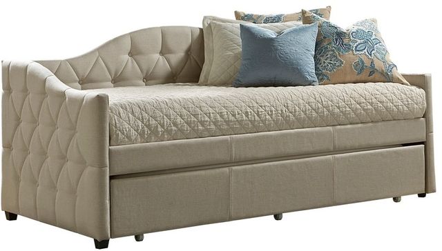 HH2 Home Jamie Beige Twin Youth Daybed with Trundle