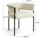 TOV Furniture Taylor Black/Cream Dining Chair-2