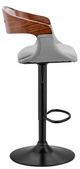 Armen Living Benson Gray/Black Adjustable Bar Stool-1